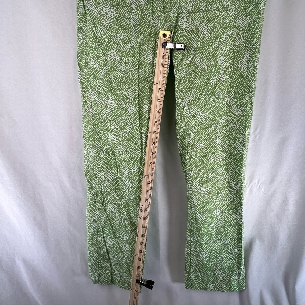 Charter Club Modern - Women’s Pants - Size 6 - Green and White Pattern - Picture 3 of 10
